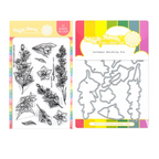 Waffle Flower Larkspur Clear Stamps and Die Set wfc1077