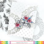 Waffle Flower Larkspur Clear Stamps and Die Set wfc1077 flowers