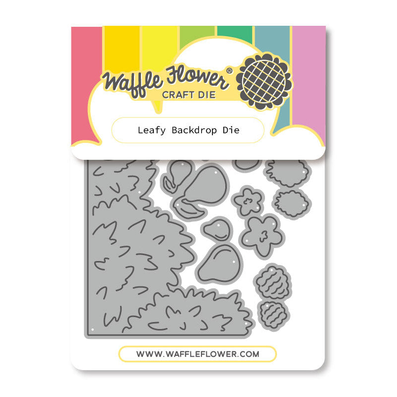 Waffle Flower Leafy Backdrop Die 422249