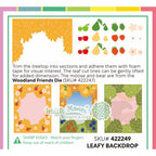 Waffle Flower Leafy Backdrop Die 422249 layering guide