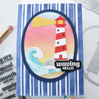 Waffle Flower Lighthouse Dies 422080 hello