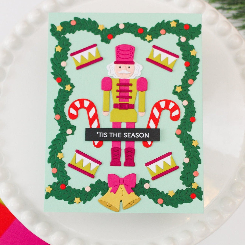 Waffle Flower Little Drum Dies 422746 garland