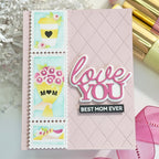 Waffle Flower Love You Word Dies 422458 best mom ever