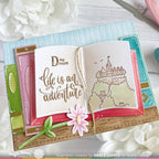 Waffle Flower Magical Birthday Clear Stamp and Die Set wfc1811 book