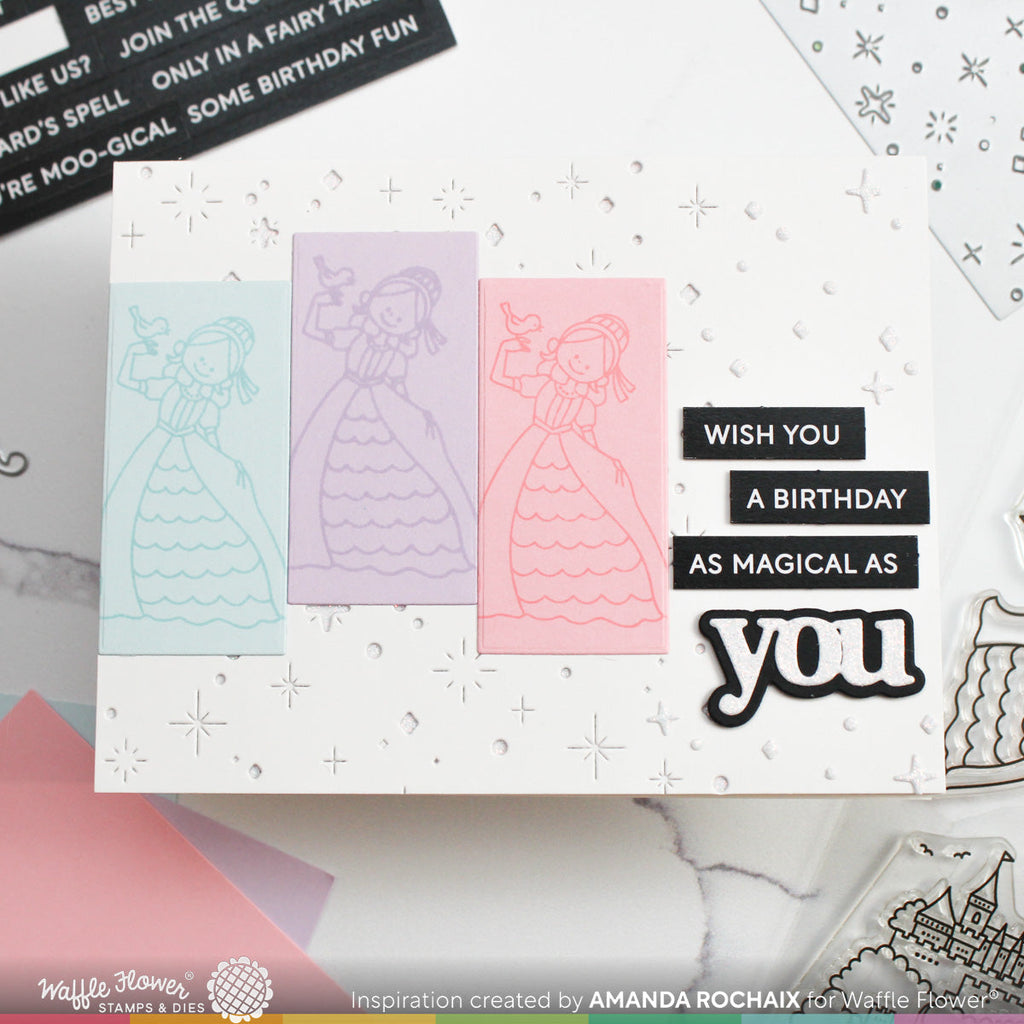 Waffle Flower Magical Birthday Clear Stamps 421811 princess