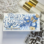 Waffle Flower Mini Slimline Piercing Sunburst Texture Die 422513 it's a boy card