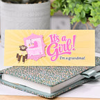 Waffle Flower Mini Slimline Piercing Sunburst Texture Die 422513 it's a girl card