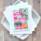 Waffle Flower Mixed Sentiments Clear Stamps 422381 hello friend