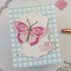 Waffle Flower Mixed Sentiments Matching Dies 422382 pink butterfly