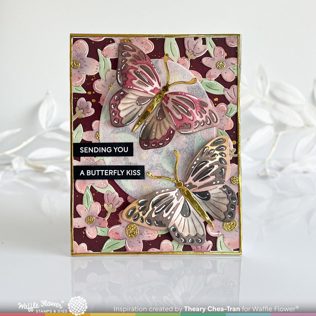 Waffle Flower Mod Blossom Stencils 421937 butterfly