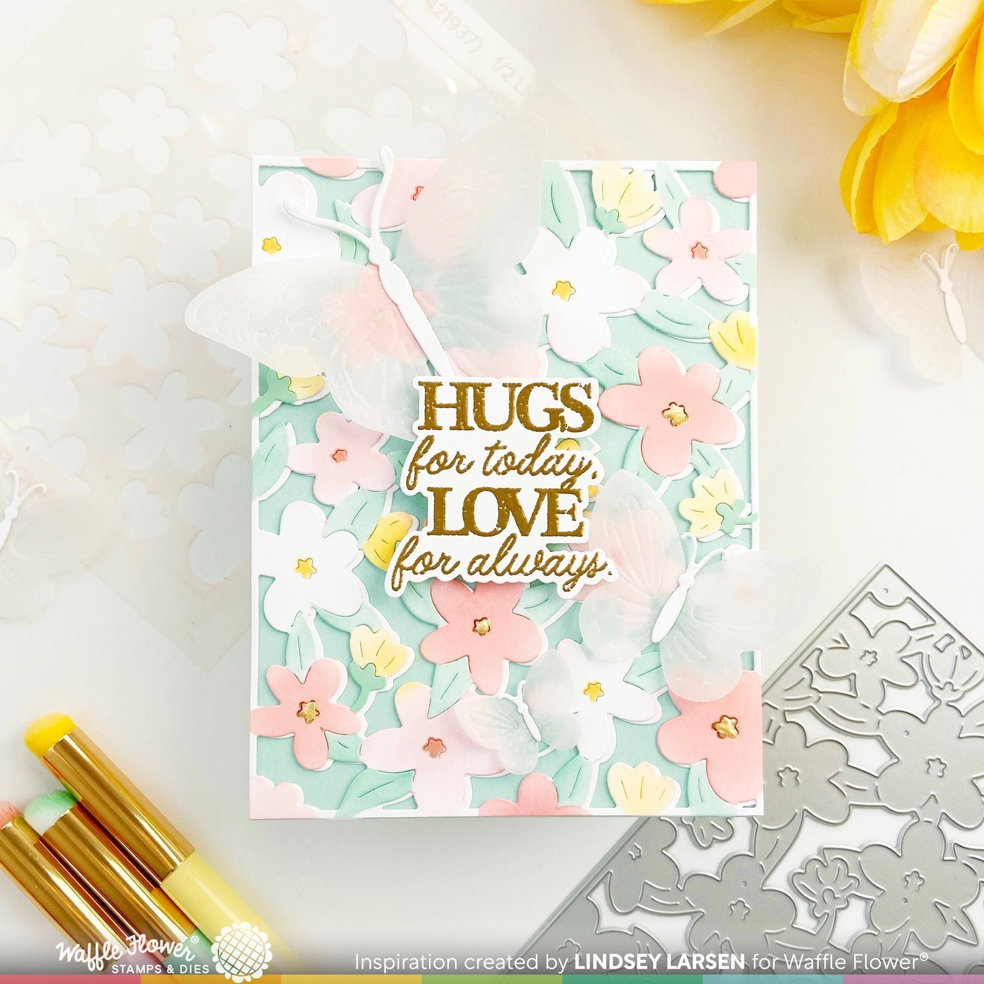 Waffle Flower Mod Blossom Stencils 421937 flowers
