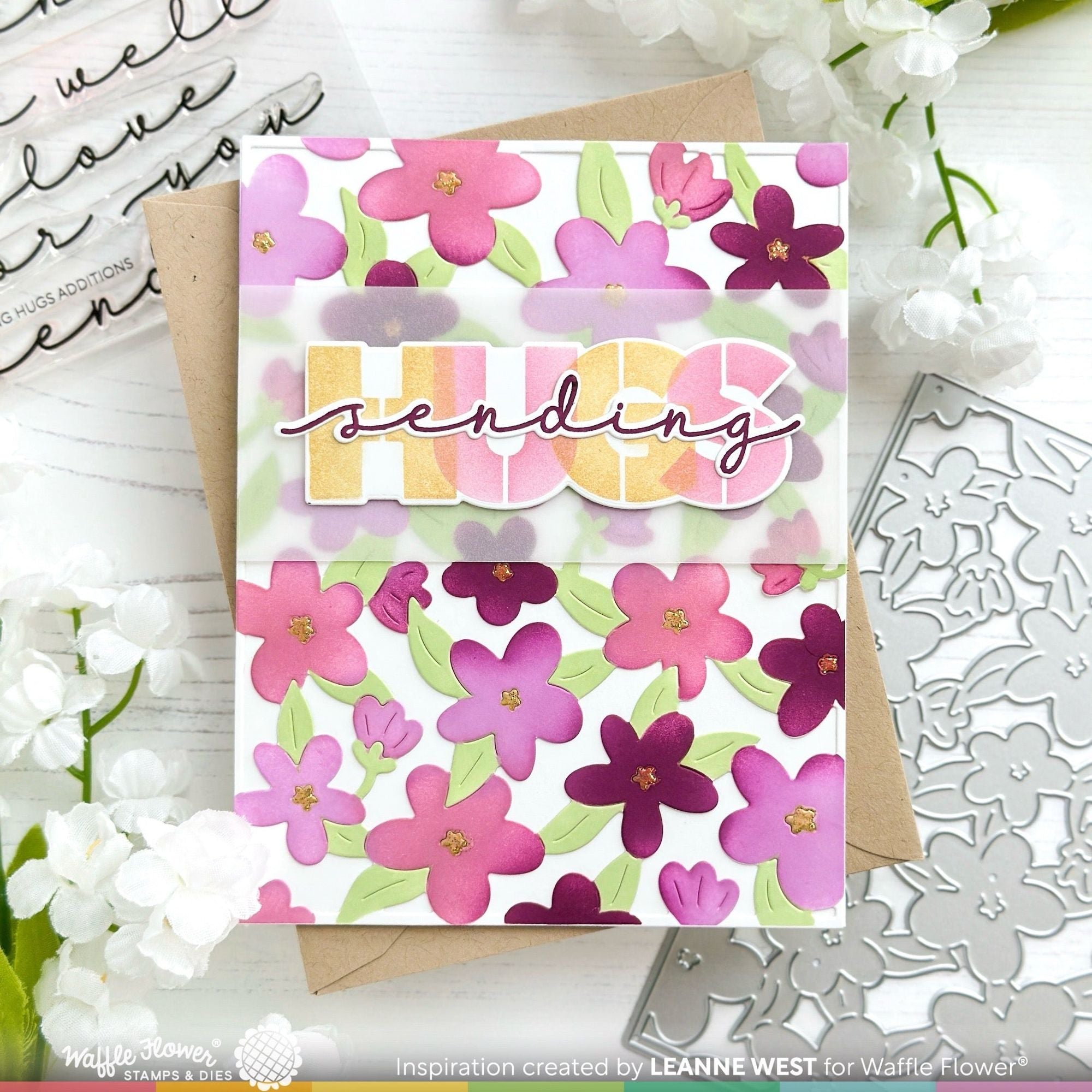 Waffle Flower Mod Blossom Stencils 421937 hugs