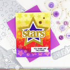 Waffle Flower Moon and Stars Print Dies 421740 vivid color