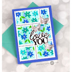 Waffle Flower Multiple Butterflies Die n stencil Set 421983 silver butterflies