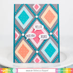 Waffle Flower Nesting Diamonds Dies 420368 hello