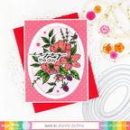 Waffle Flower Nesting Oval Frames Dies 420866 flowers