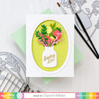 Waffle Flower Nesting Oval Frames Dies 420866 sending love