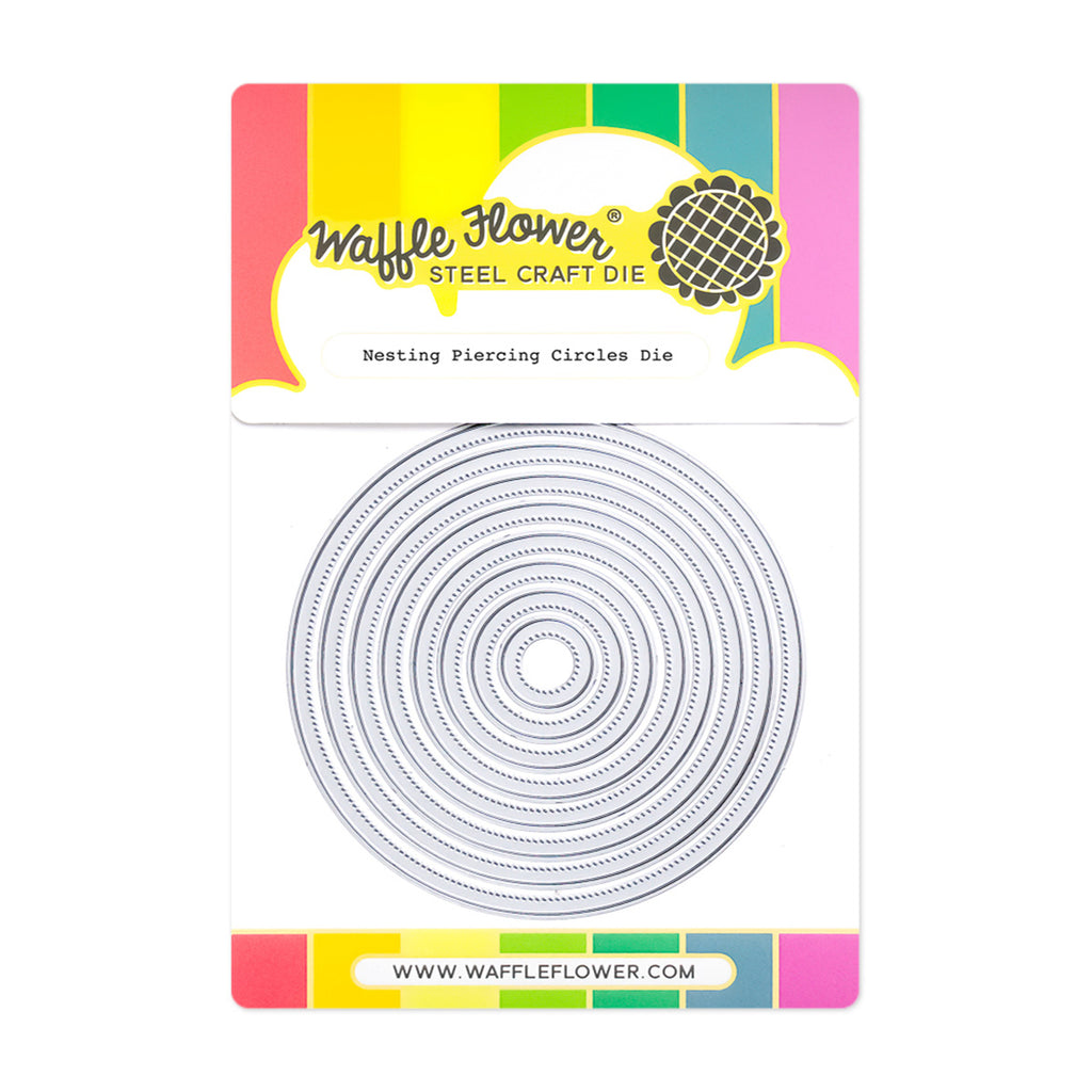 Waffle Flower Nesting Piercing Circles Dies 422054
