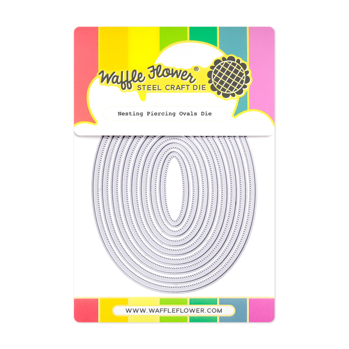 Waffle Flower Nesting Piercing Ovals Dies 422055