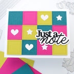 Waffle Flower Nesting Piercing Squares Dies 422053 hearts