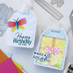 Waffle Flower Nesting Piercing Tags Die n stencil 422059 cute tags