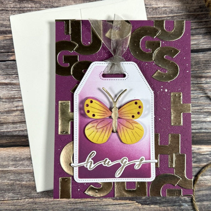 Waffle Flower Nesting Piercing Tags Die n stencil 422059 hugss | color-code:ALT01