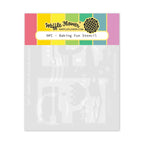 Waffle Flower Nesting Postage Collage Baking Fun Stencils 422393