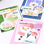 Waffle Flower Nesting Postage Collage Blocks Dies 422222 critters
