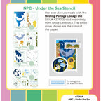 Waffle Flower Nesting Postage Collage Under the Sea Stencils 422464 sea turtles inspiration