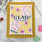 Waffle Flower Nesting Postage Layers Dies 422388 pink flowers