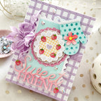 Waffle Flower Nesting Postage Layers Dies 422388 purple bow