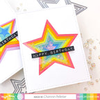 Waffle Flower Nesting Star Dies 310409 shaker card