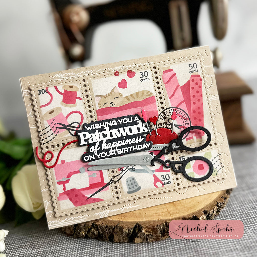 Waffle Flower Notions Dies 422035 patchwork | color-code:ALT01
