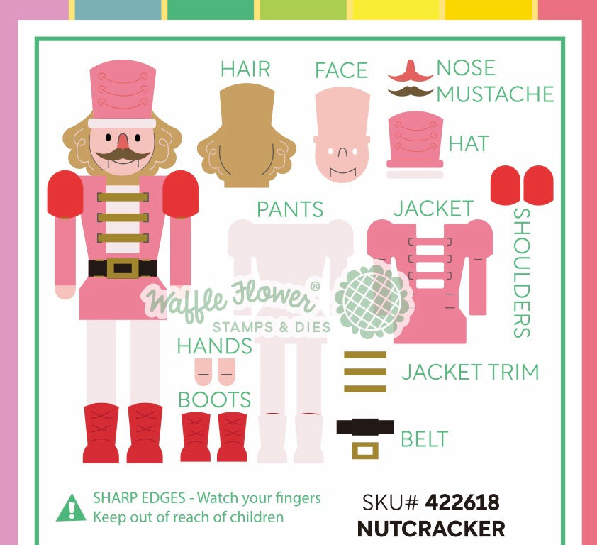 Waffle Flower Nutcracker Dies 422618 guide