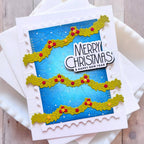 Waffle Flower Nutcracker Sentiments Matching Dies 422617 garland
