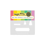 Waffle Flower Open Book Bookmark Die and Coloring Stencil Set image 2