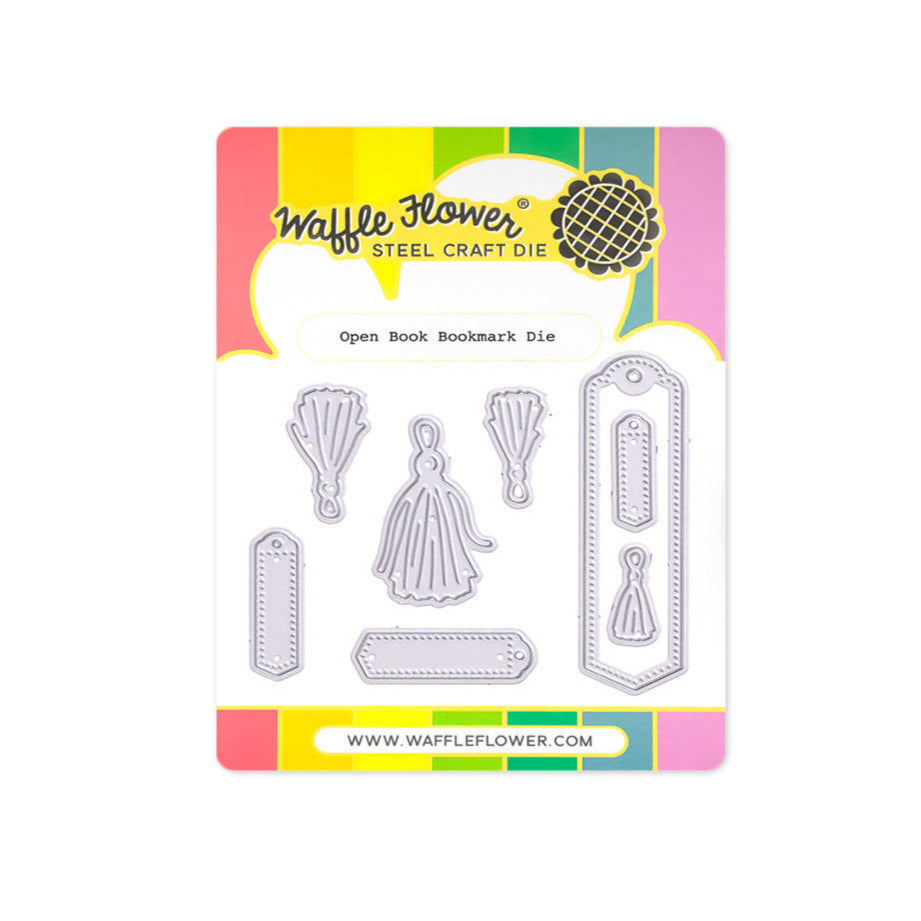 Waffle Flower Open Book Bookmark Dies 422212