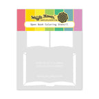 Waffle Flower Open Book Coloring Stencils 421817