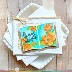 Waffle Flower Open Book Die and Open Book Floral Stencil Set adventure