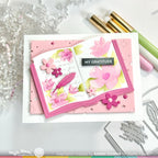 Waffle Flower Open Book Die and Open Book Floral Stencil Set flowers