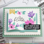 Waffle Flower Open Book Floral Stencils 421815 bloom