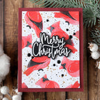 Waffle Flower Open Book Holiday Sayings Clear Stamps 422127 cardinals