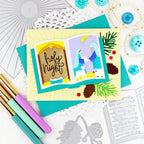Waffle Flower Open Book Nativity Stencils and Die Set baby
