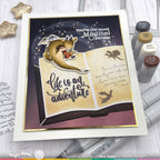 Waffle Flower Open Book Sentiments Clear Stamps 421819 dragon