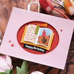 Waffle Flower Open Book Trio Birthday Stencils 422216 happy birthday