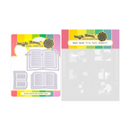 Waffle Flower Open Book Trio Die and Fall Stencil Set