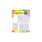 Waffle Flower Open Book Trio Die and Fall Stencil Set image 1