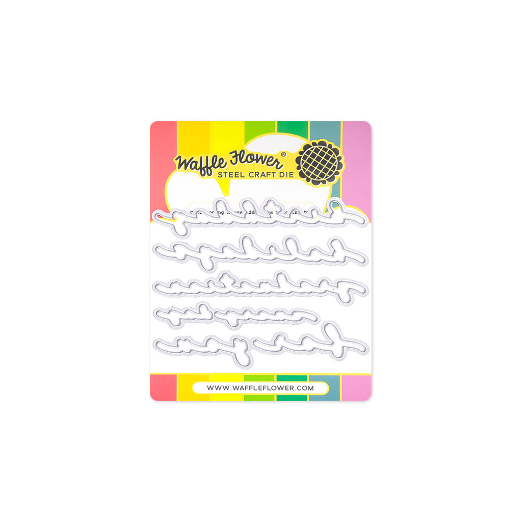 Waffle Flower Overlapping Happy Additions Clear Stamp and Die Set product image 2