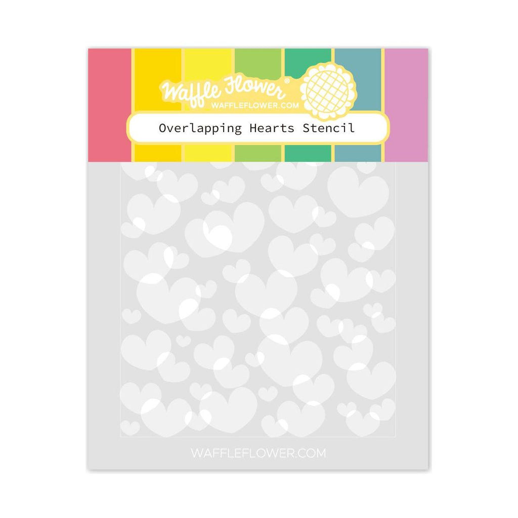 Waffle Flower Overlapping Hearts Stencils 421897