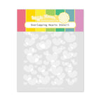 Waffle Flower Overlapping Hearts Stencils 421897
